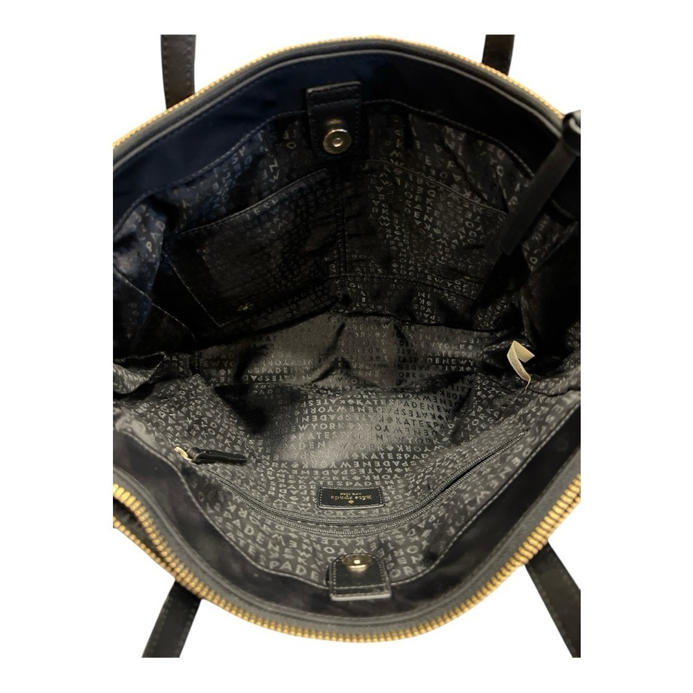 KATE SPADE NEW YORK Wilson Road Alyse Satchel Bag in Black Nylon #WKRU4715 - Picture 10 of 12